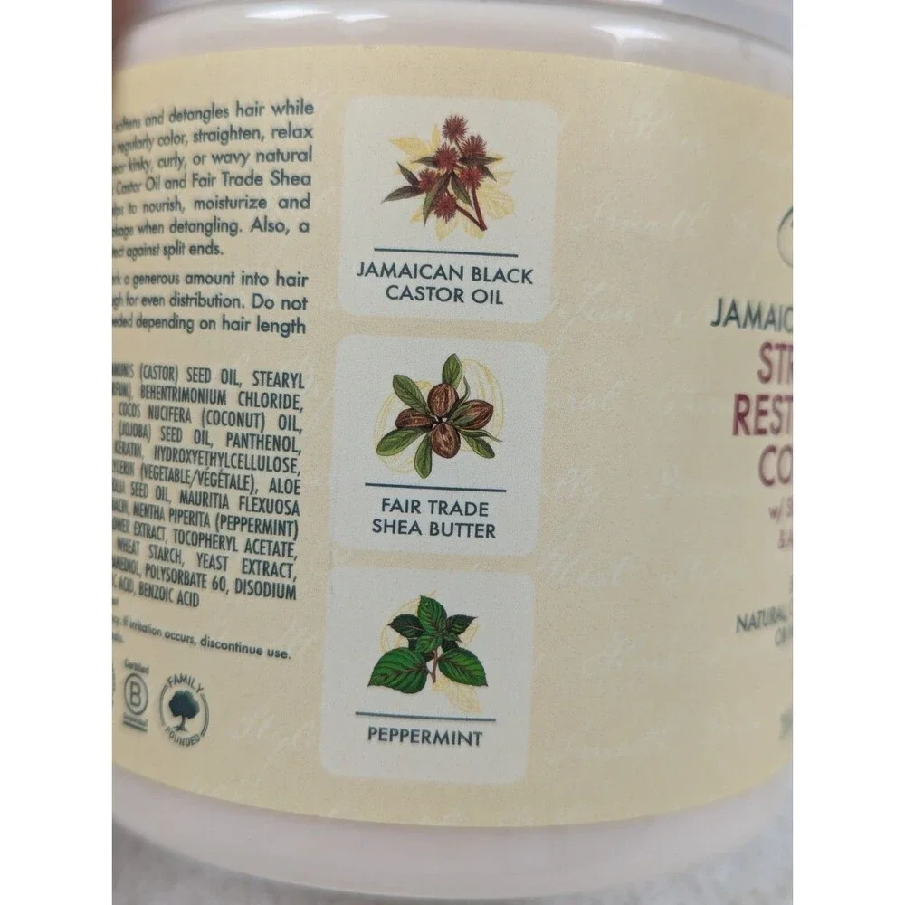 Shea Moisture Jamaican Black Castor Oil Smoothie Cream - 2 Pack